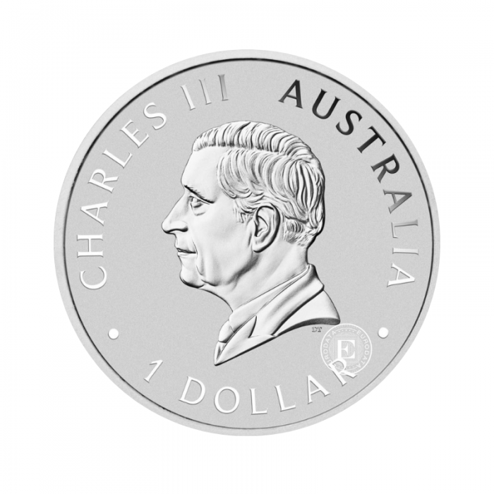 1 oz (31.10 g) sidabrinė moneta Perth Mint 125-osios metinės, Australija 2024