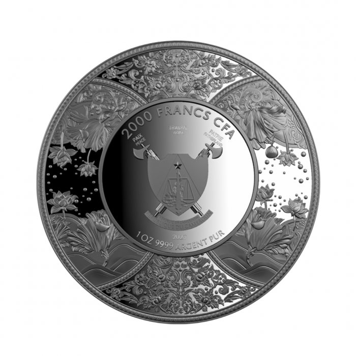 1 oz (31.10 g) silver coin Durga, Cameroon 2023