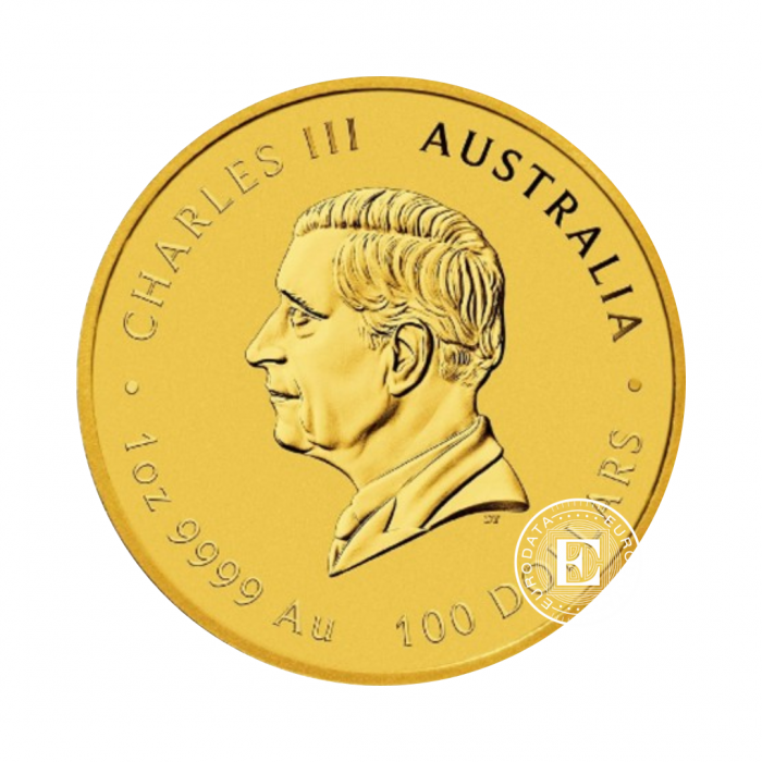 1 oz (31.10 g) auksinė moneta Lunar III -  Gyvatės metai, Australija 2025