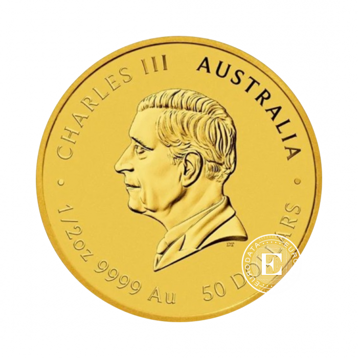 1/2 oz (15.55 g) auksinė moneta Lunar III -  Gyvatės metai, Australija 2025