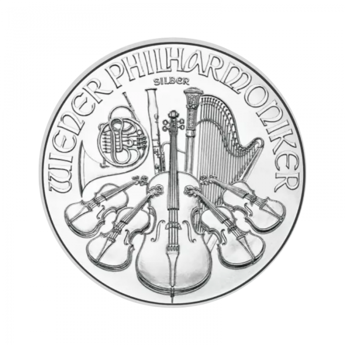 1 oz (31.10 g) sidabrinė moneta Vienos Filharmonija, Austrija 2021