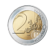 2 Eur spalvota moneta Rudoji karvė, Latvija 2016