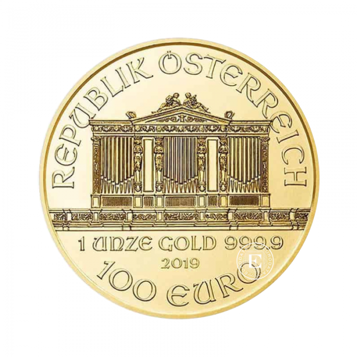 1 oz (31.10 g) złota moneta Vienna Philharmonic, Austria (random rok)