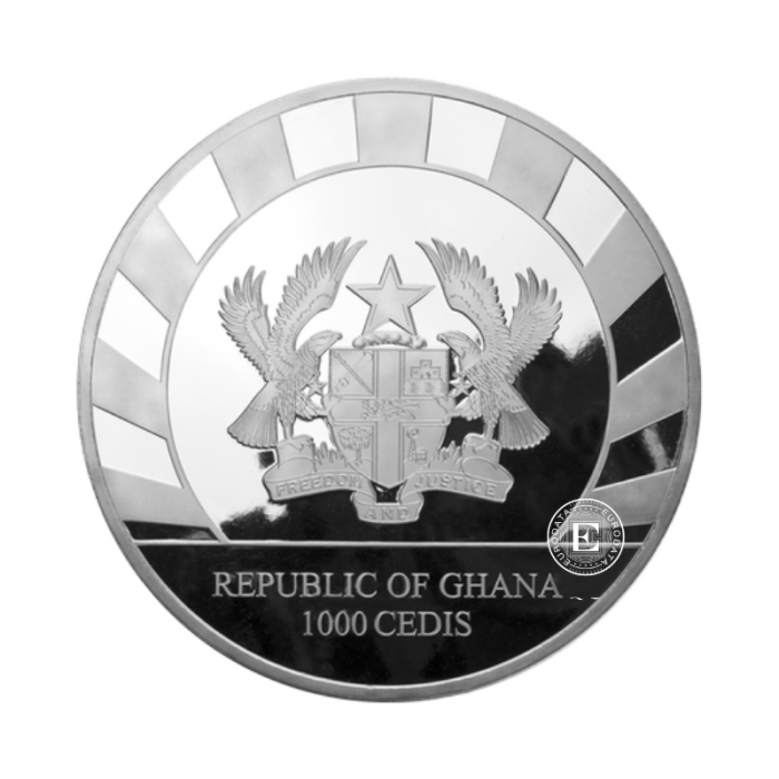 1 kg silver coin Giants of the Ice Age -  Cave Lion, Republic of Ghana 2022