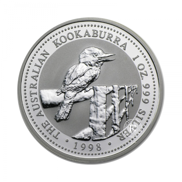 1 oz  (31.10 g) silver coin Kookaburra, Australia 1998