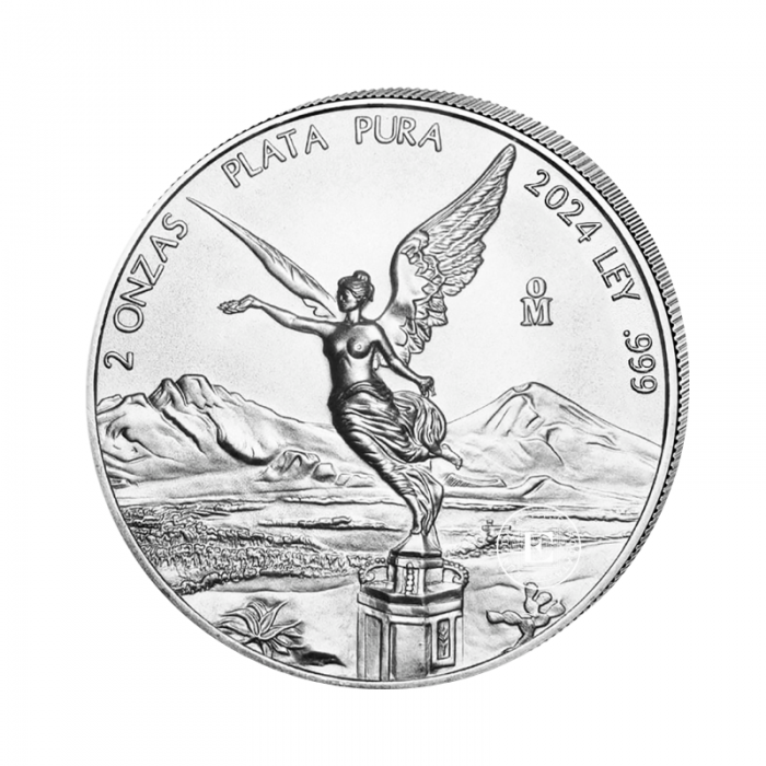 2 oz (62.20 g) silver coin Libertad, Mexique 2024