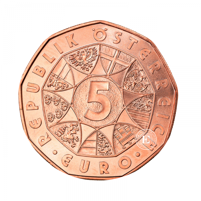 5 Eur varinė moneta Laimės dovana, Austrija 2014