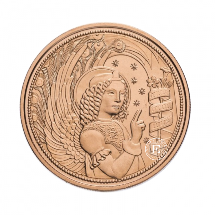 10 Eur copper coin Archangel Gabriel, Austria 2017