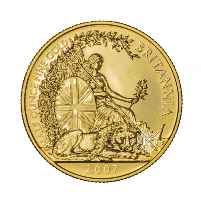 1/2 oz (15.55 g) auksinė moneta Britannia, Didžioji Britanija (atsitiktiniai metai)