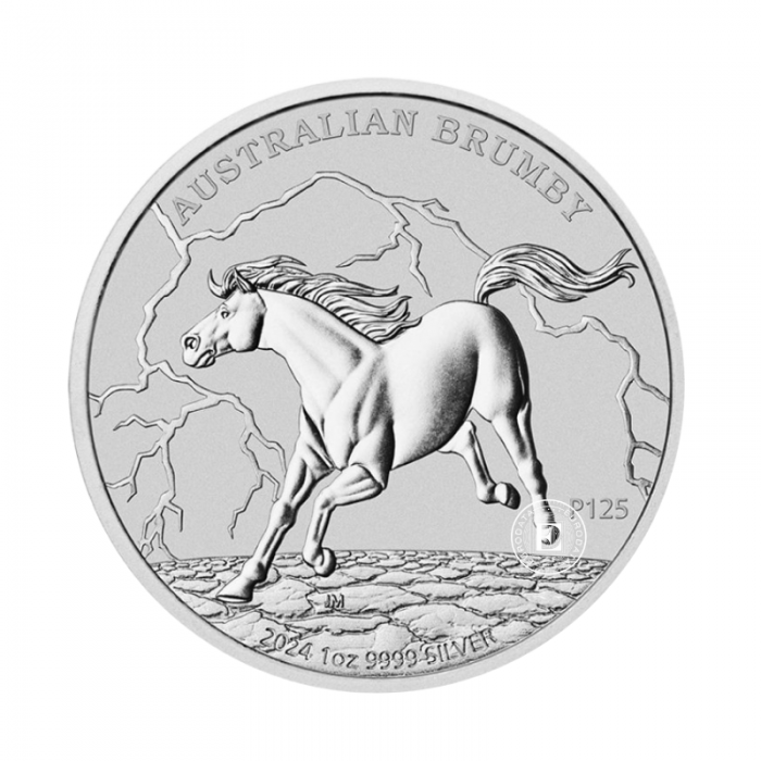 1 oz (31.10 g) sidabrinė moneta Australian Brumby, Australija 2024