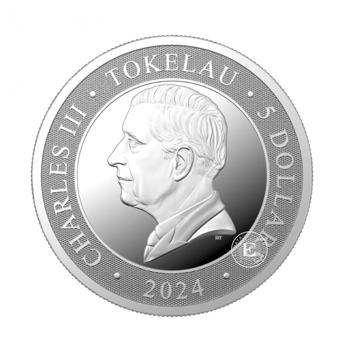 1 oz (31.10 g) sidabrinė moneta Krokodilas, Tokelau 2024