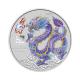 1/2 oz (15.55 g) pièce d'argent coloree Lunar III - Year of  Dragon, Australie 2024 (lilac)