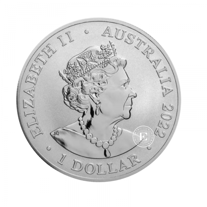 1 oz (31.10 g) srebrna moneta Delfin Dusky, Australia 2022