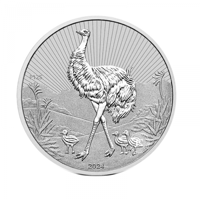 10 oz (311 g)  srebrna moneta Next Generation - Piedfort Emu, Australia 2024