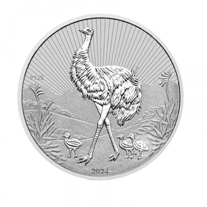 2 oz (62.20 g) sidabrinė moneta Next Generation - Piedfort Emu, Australija 2024