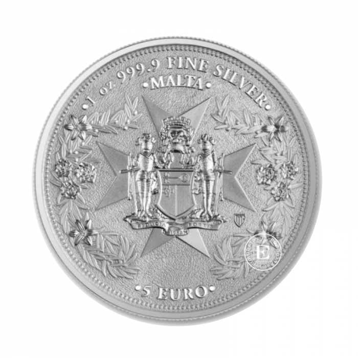 1 oz sidabrinė moneta Auksinis erelis, Malta 2024 (Tūba)