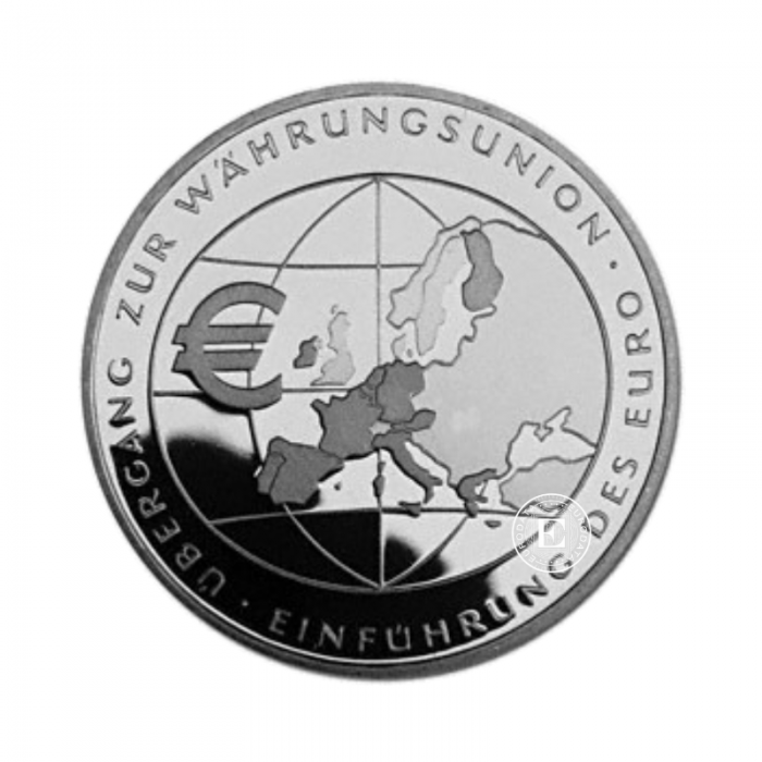 10 Eur (18 g) silbermünze Introduction of the Euro, Deutschland 2002