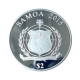 2 dolerių (20 g) sidabrinė PROOF moneta Olimpinės žaidynės - Deglas , Samoa 2015