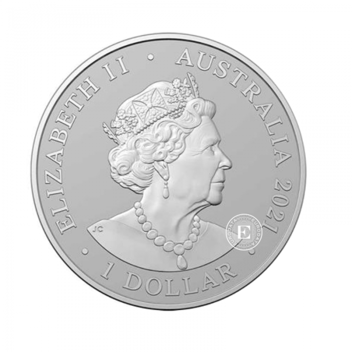 1 oz (31.10 g) pièce d'argent Fraser's rugueuses, Australie 2021