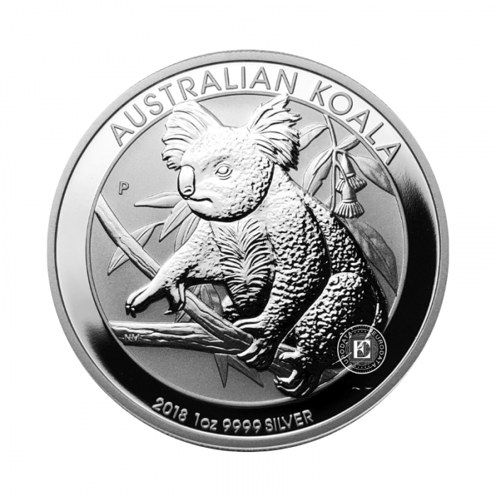 1 oz (31.10 g) sidabrinė moneta Koala, Australija 2018