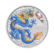 1 oz (31.10 g) silbermünze farbig Lunar III - Year of  Dragon, Australien 2024 (blau)