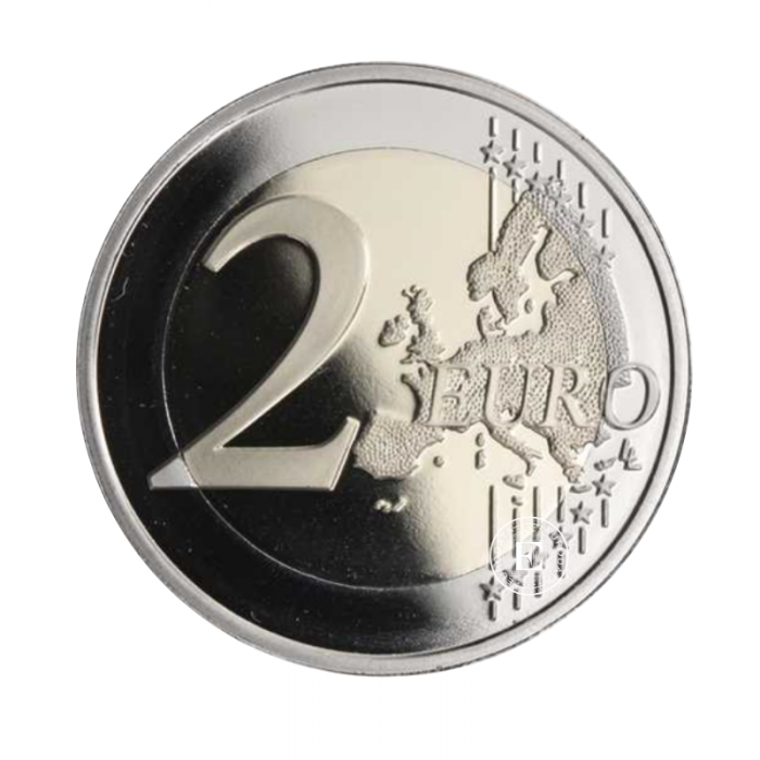 2 Eur moneta kortelėje Šv. Tomo Akviniečio mirties 750-metis, Vatikanas 2024 (su sertifikatu)