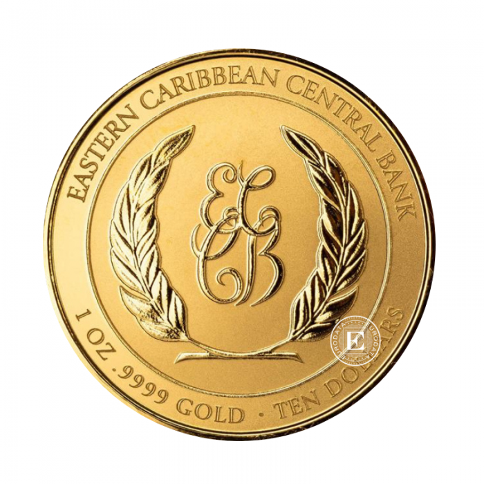 1 oz (31.10 g) gold coin EC8 Anguilla – Regatta, Eastern Caribbean 2023