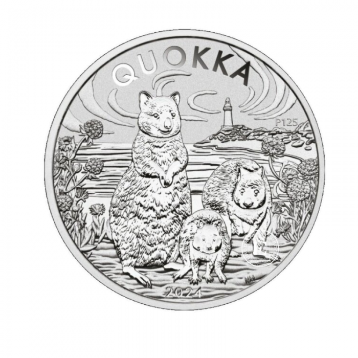 1 oz (31.10 g) sidabrinė moneta Quokka, Australija 2024