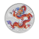 1/2 oz (15.55 g) silver colored coin Lunar III - Year of  Dragon, Australia 2024 (red)