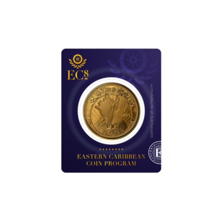 1 oz (31.10 g) pièce d'or sur la carte St Kitts and Nevis EC8- Conch Shell, Caraïbes de l'Est 2023