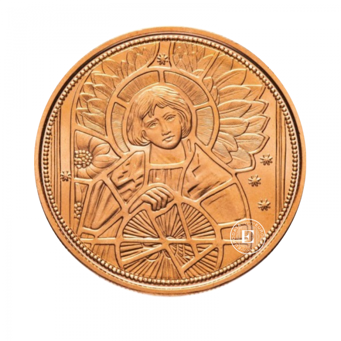 10 Eur Kupfermünze Archangel Uriel, Österreich 2018