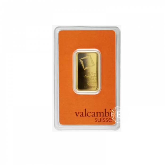 1/2 oz (15.55 g) gold bar of Valcambi 999.9