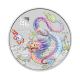 1 oz (31.10 g) pièce d'argent coloree Lunar III - Year of  Dragon, Australie 2024 (multicolore)