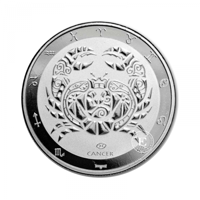 1 oz (31.10 g)  srebrna moneta  Zodiac Series - Cancer, Tokelau 2024