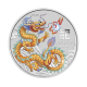 1/2 oz (15.55 g) srebrna  kolorowa moneta Lunar III -  Dragon, Australia 2024 (golden color)