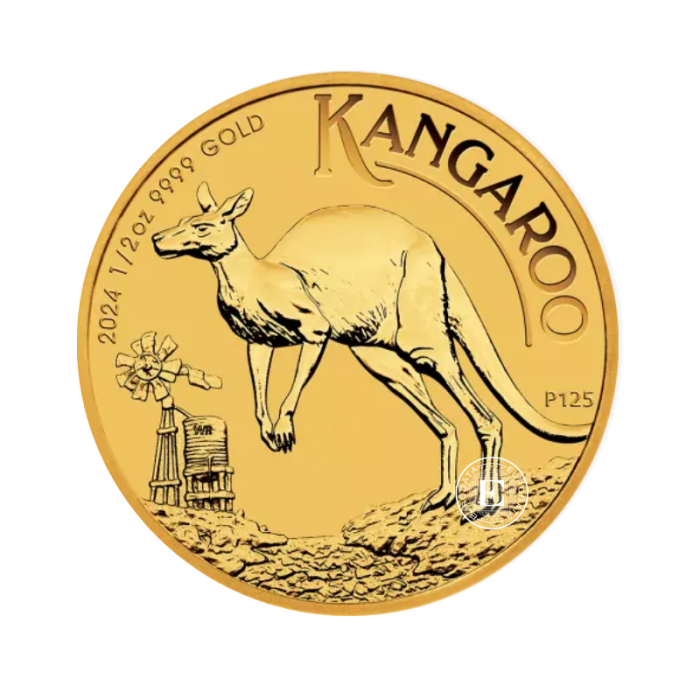 1/2 oz (15.55) auksinė moneta Kengūra, Australija 2024