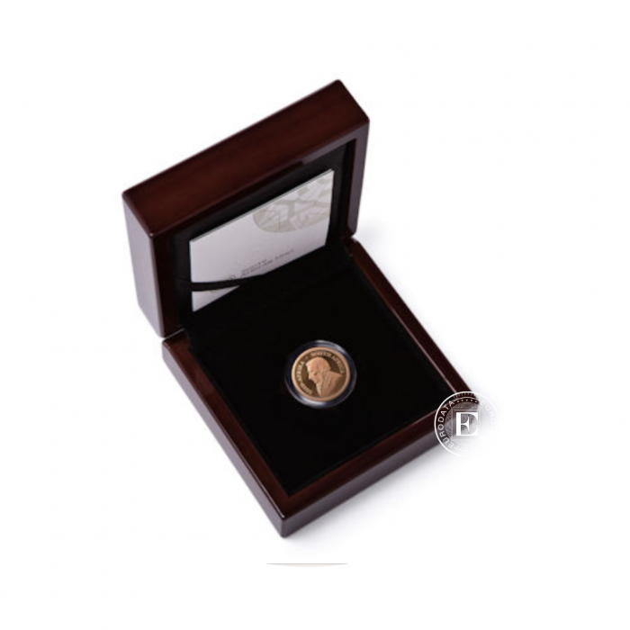 1/4 oz (7.78 g) auksinė PROOF moneta Krugerrand, Pietų Afrikos Respublika 2024 (su sertifikatu)