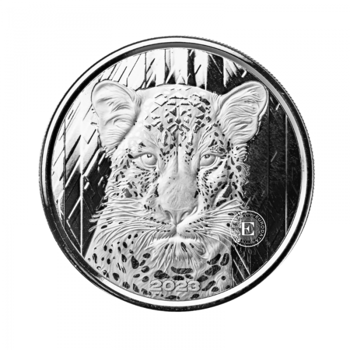 1 oz (31.10 g) pièce Leopard, République du Ghana 2023