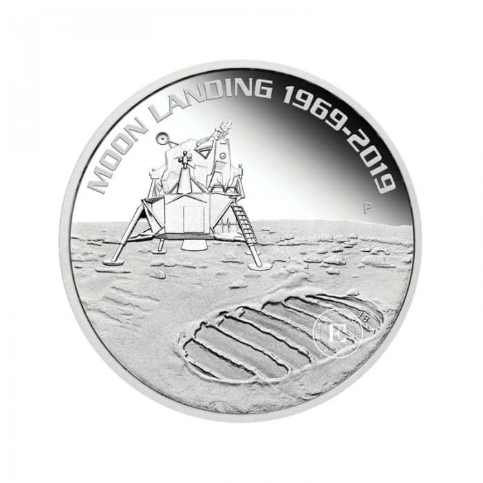 1 oz (31.10 g) srebrna moneta  Moon landing, Australia 2019