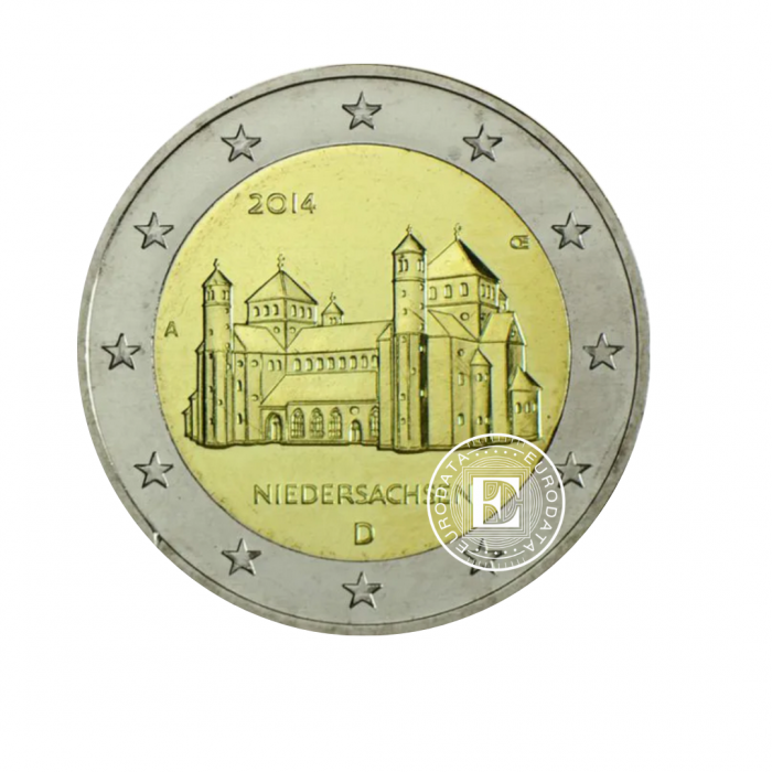 2 Eur moneta Kościół św Michała - A, Niemcy 2014