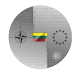 20 Eur silver coin PROOF Lithuanian membership in NATO and EU, Lithuania 2024