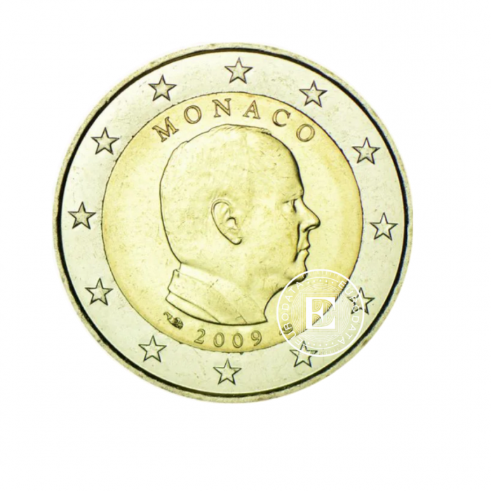 2 Eur coin Prince Albert II, Monaco 2009