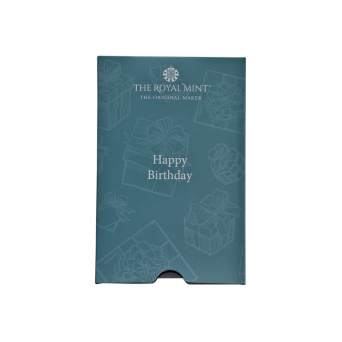 1 g investicinio aukso luitas Happy Birthday, The Royal Mint 999.9