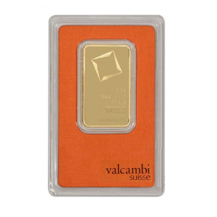 1 oz (31.10 g) investicinio aukso luitas Valcambi 999.9