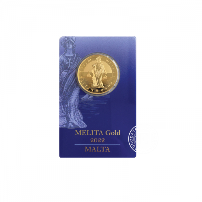 1/2 oz (15.55 g) auksinė moneta Melita, Malta 2022