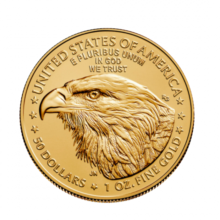 1 oz (31.10 g) auksinė moneta Amerikos Erelis, JAV 2023