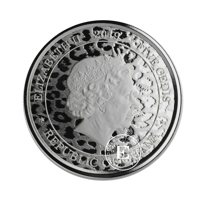 1 oz (31.10 g) silver coin Leopard, Ghana 2019