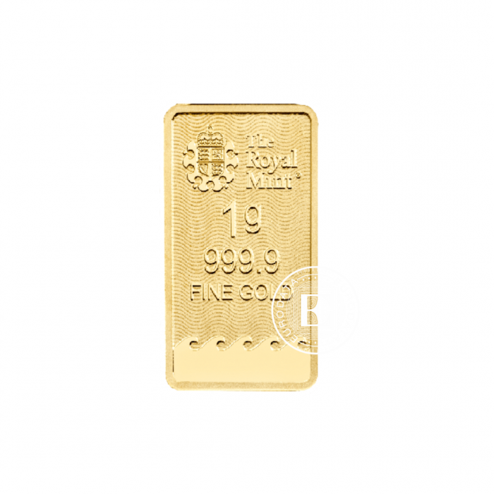 1 g investicinio aukso luitas Henna, The Royal Mint 999.9