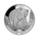 1 oz (31.10 g) sidabrinė moneta  Congo World's Wildlife - The Bear, Kongo Respublika 2022