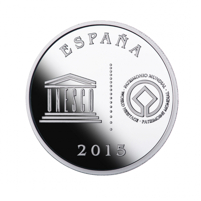 5 eurų sidabrinė moneta Taragona, Ispanija 2015